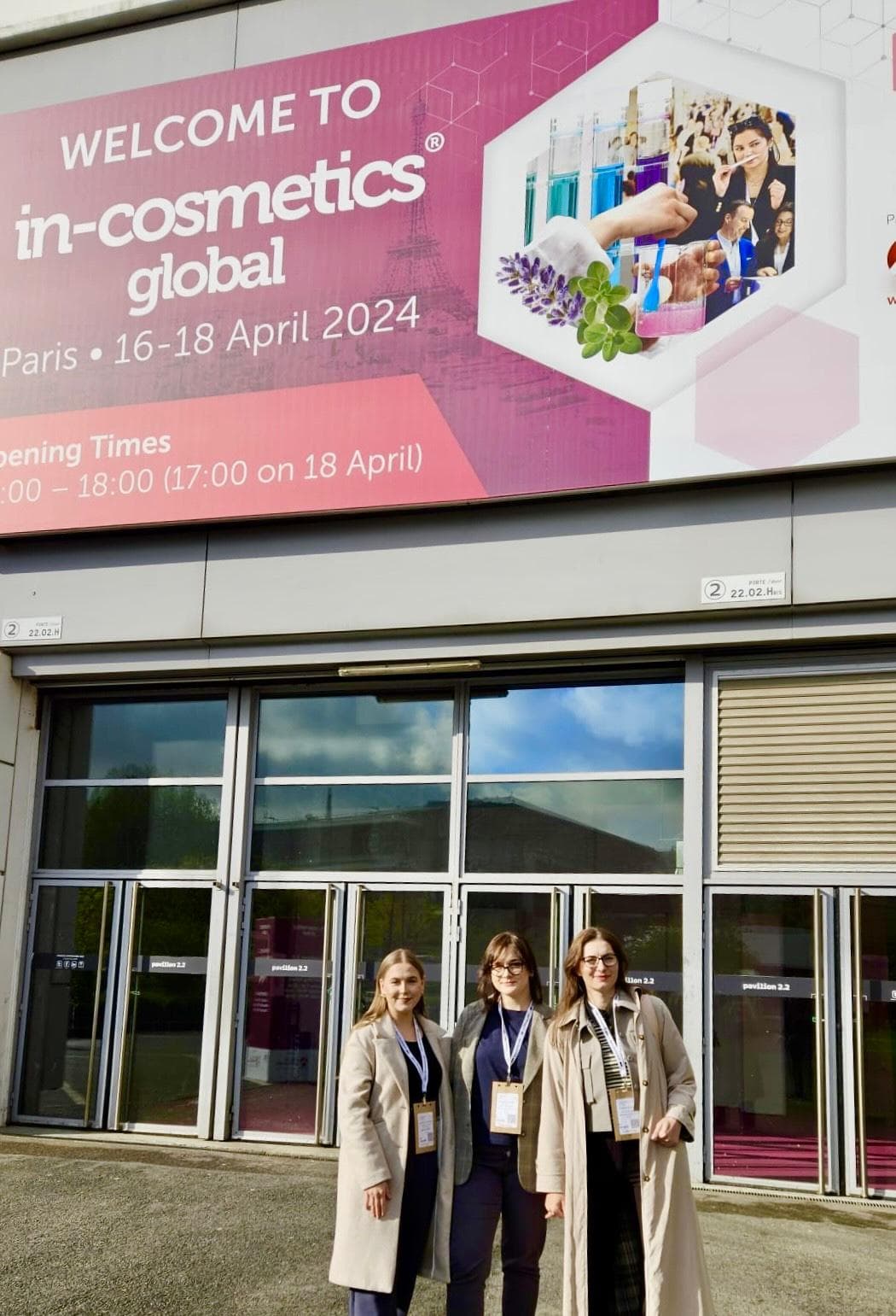 Zespół MG Evolution®️ na targach in-cosmetics Global w Paryżu
