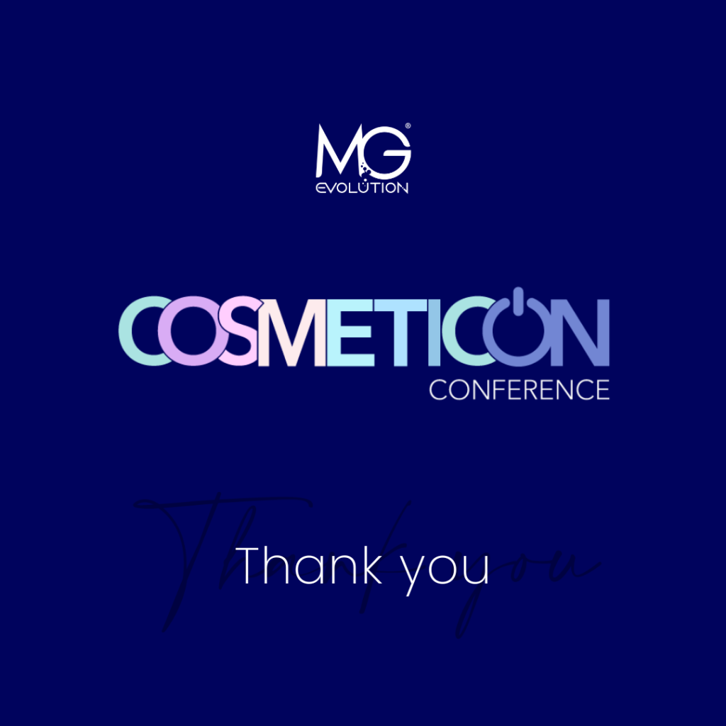 MG Evolution® is the Main Partner of the COSMETICON 2024 conference.